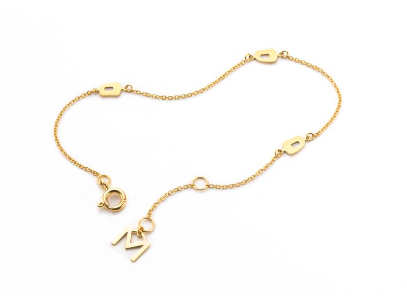 PUZZLE BRACELET MINI MATTIOLI YELLOW GOLD MBR054G023